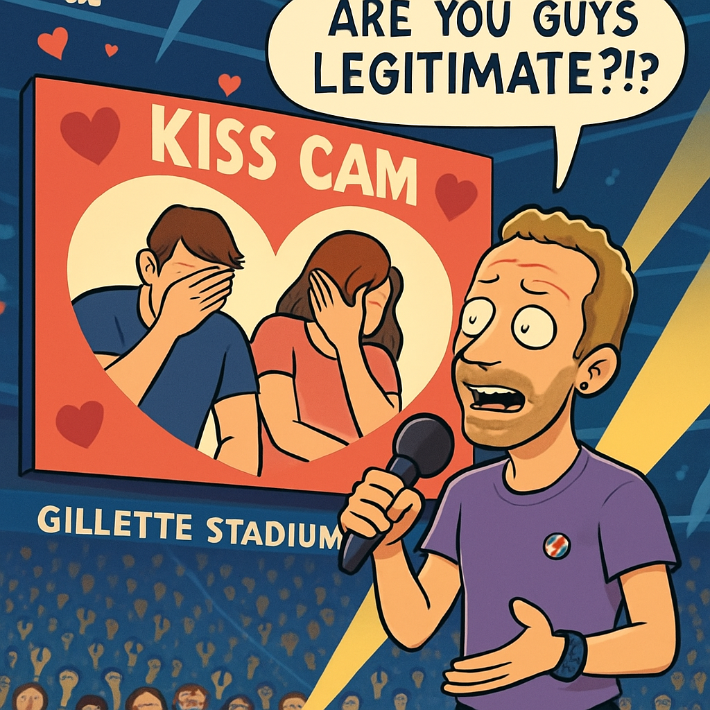 Coldplay's Chris Martin Grills Couple No. 2 After Kiss-Cam Bust Are You Guys Legitimate?!?