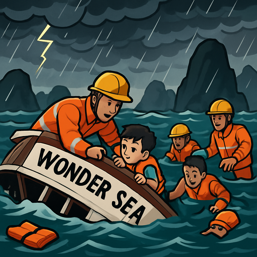 Dozens dead after Ha Long Bay tourist boat capsizes in Vietnam