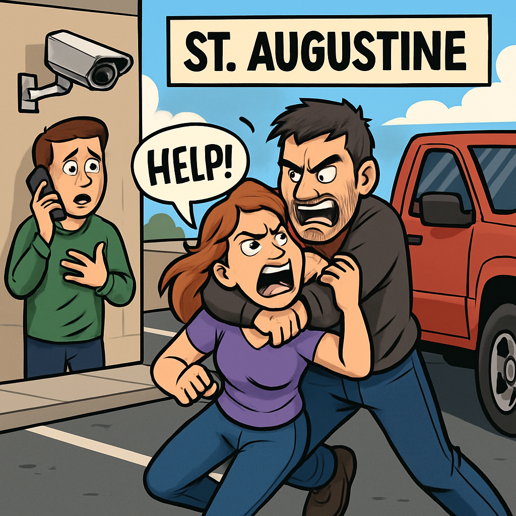 Florida Man Woman Fights Off Robbery Suspect ... Abduction Attempt Caught on Video!!!