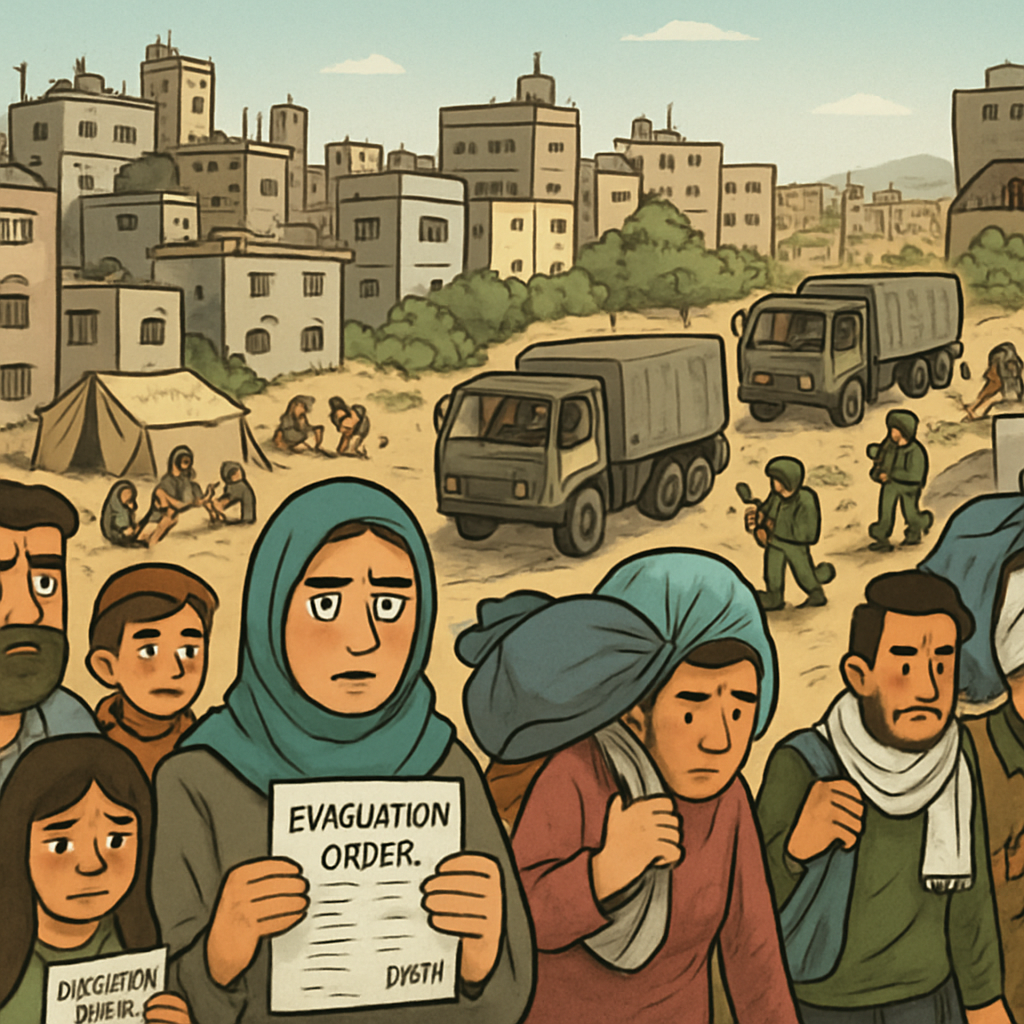 Israel issues new evacuation orders in crowded central Gazan city