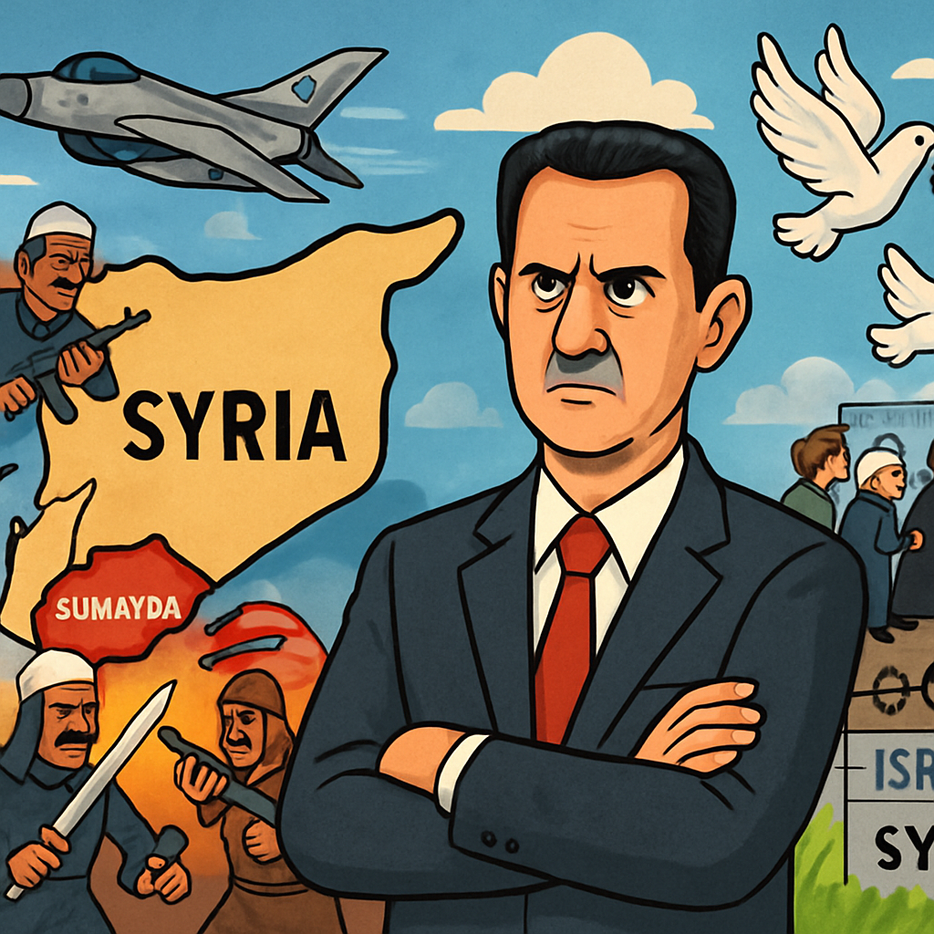 Syria leader vows to protect Druze after sectarian violence prompts Israeli strikes