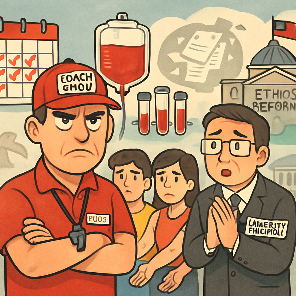 Taiwan coach apologises for 'pressuring' students to give blood