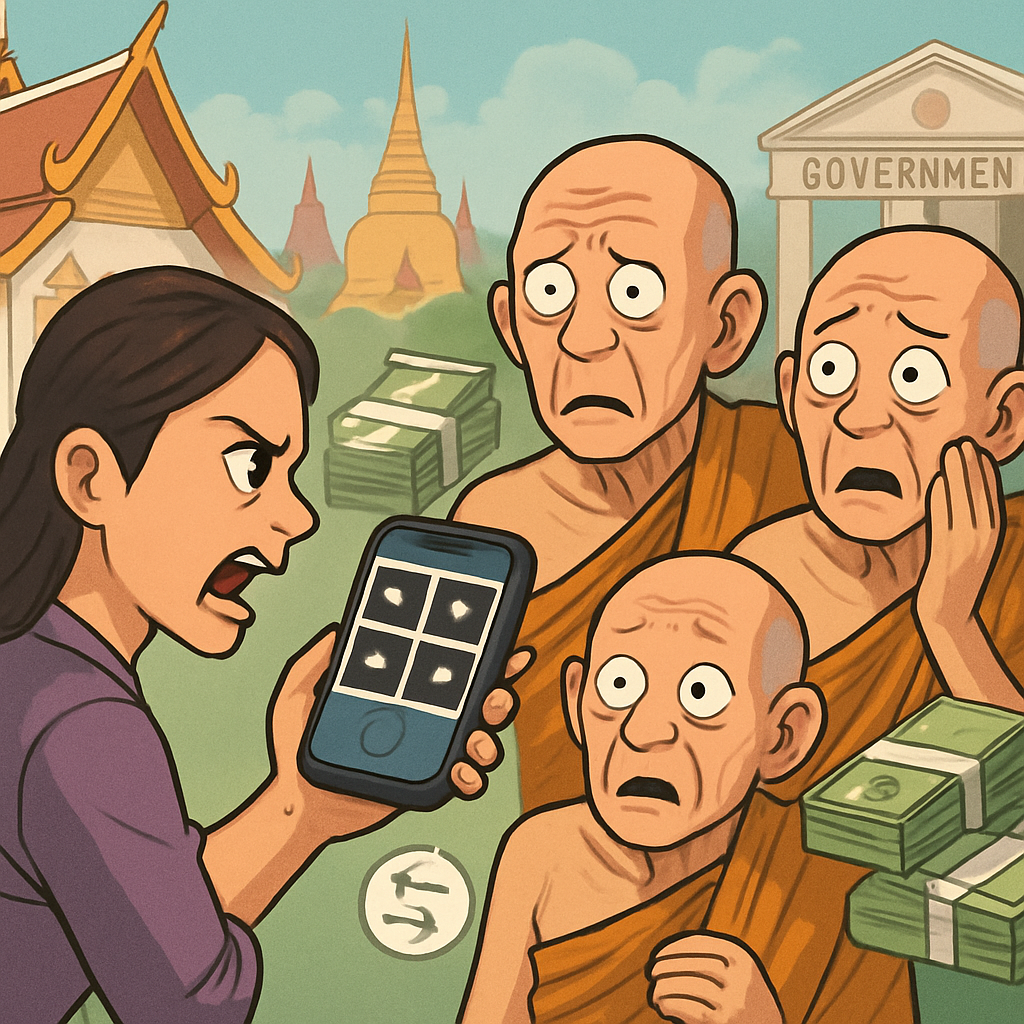 Thai woman arrested for blackmailing monks with thousands of videos after sex