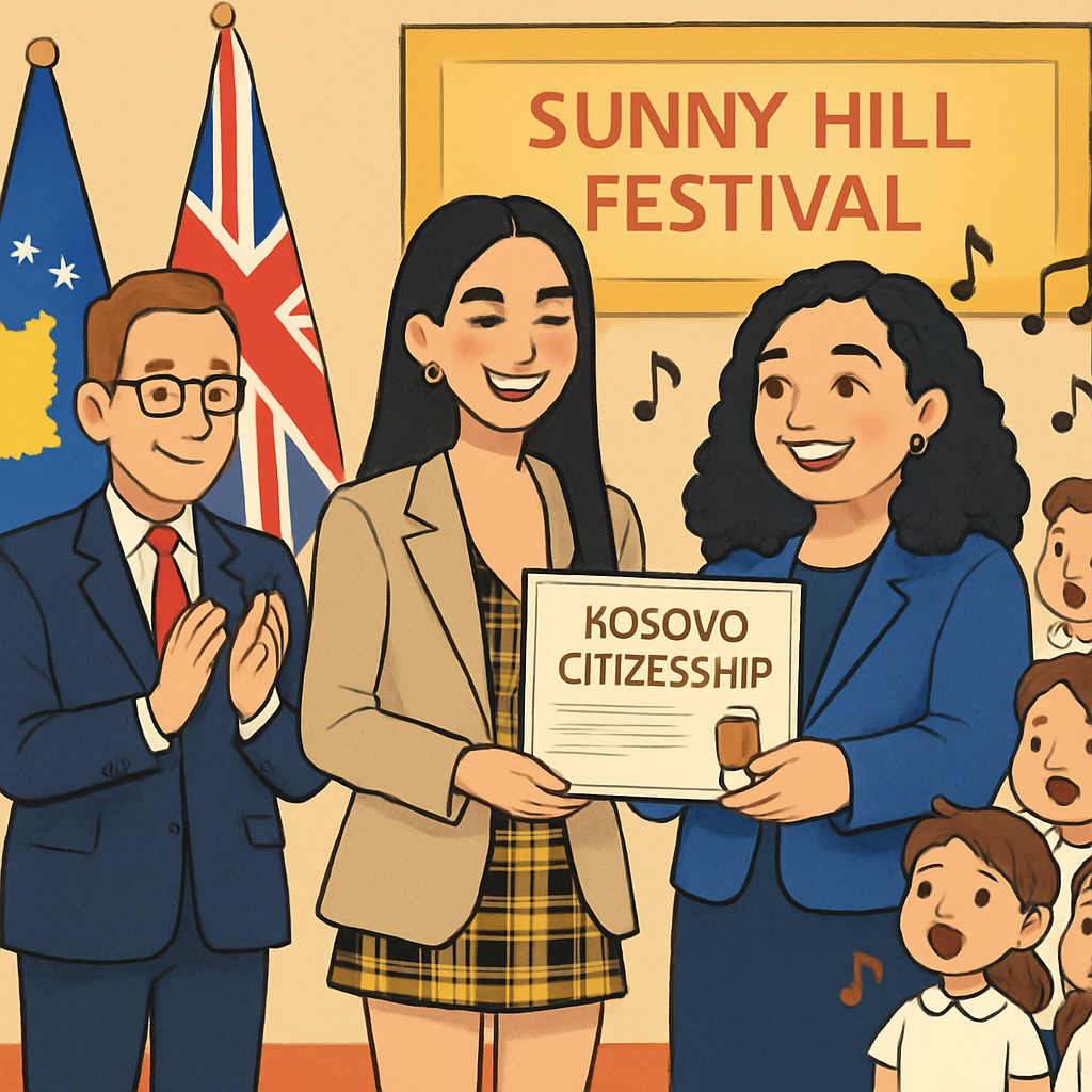 Dua Lipa granted Kosovo citizenship