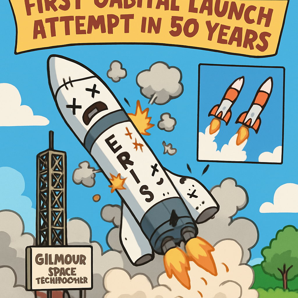 First Australian-made rocket crashes shortly after lift-off