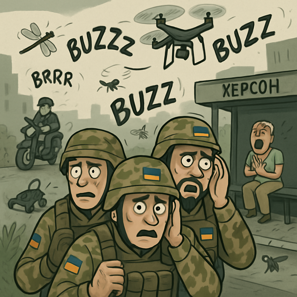 They escaped Ukraine's frontlines. The sound of drones followed them