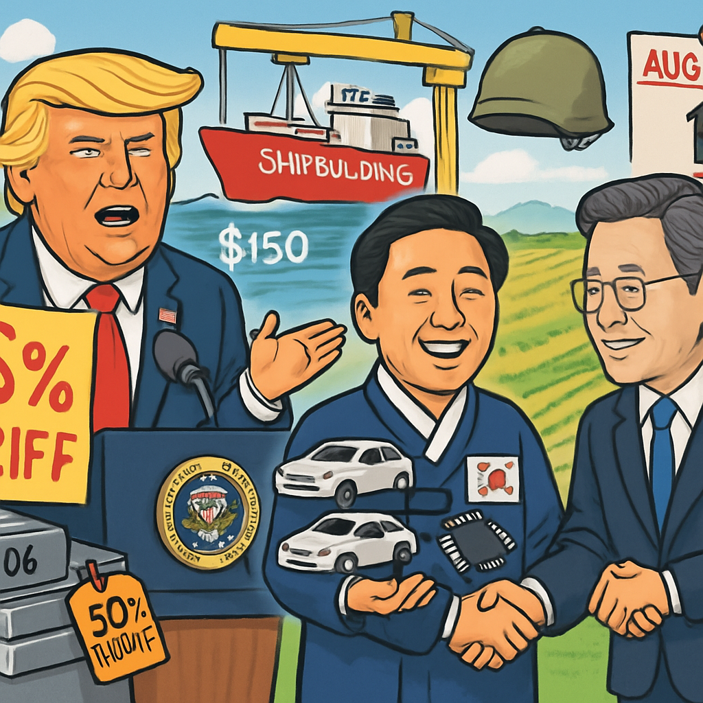 Trump announces deal to impose 15% tariff on South Korea