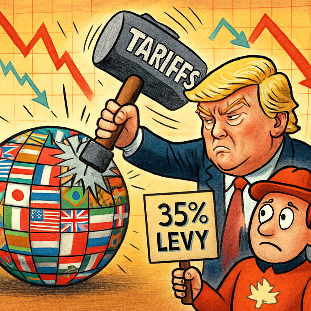 Trump raises tariffs on more than 90 countries as Canada's Carney 'disappointed' by 35% levy