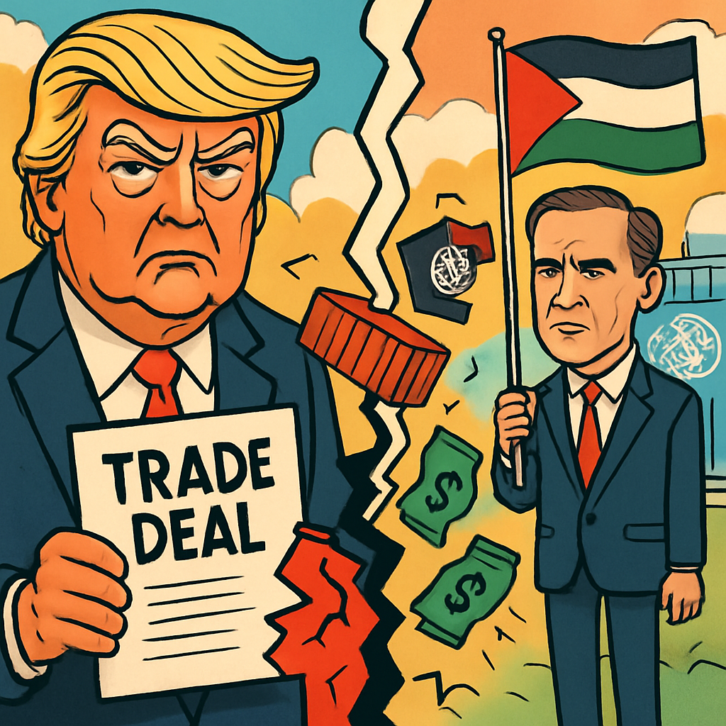 Trump says Canada's move to recognise Palestinian state threatens trade deal