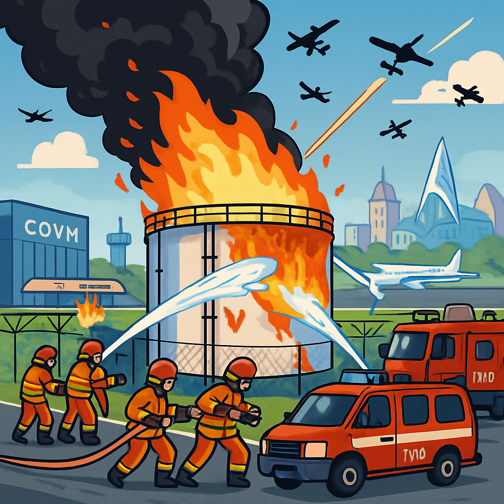 Ukraine drone attack sparks fire at Sochi oil depot, Russian authorities say